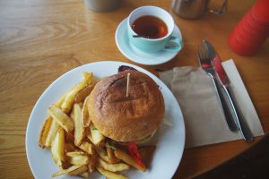Burger vegan essen in Edinburgh